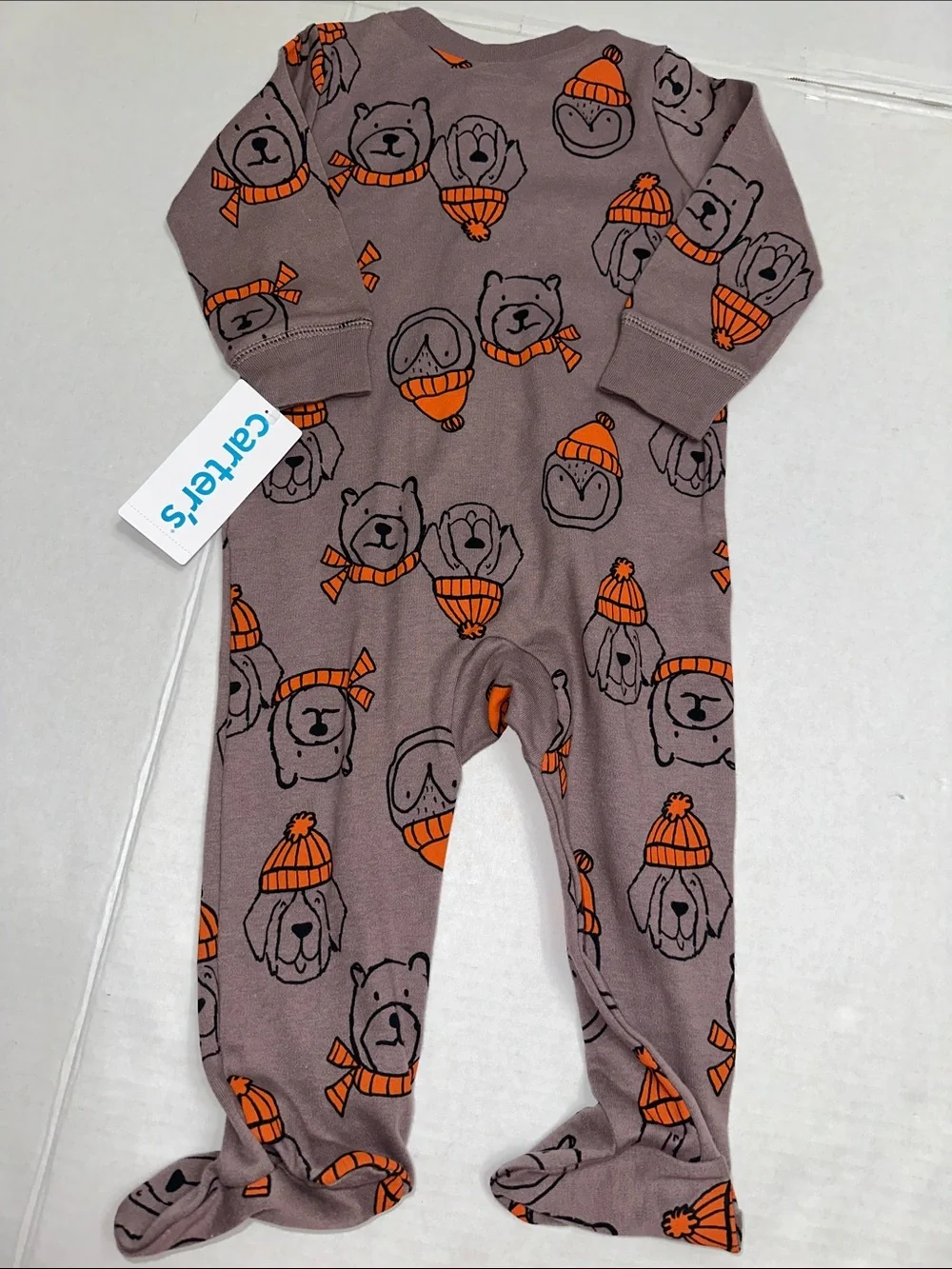 NEW Carters Baby Boy One Piece Sleepers Size 9 months Lot of 2